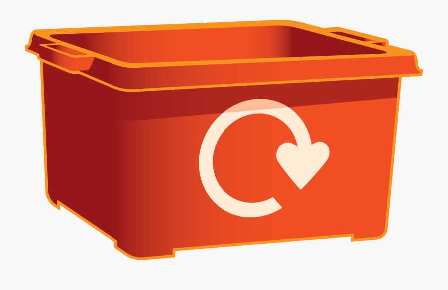 Green Recycling Box, Transparent Clipart