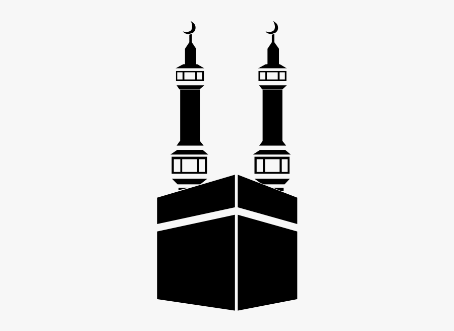 Makka Madina Line Art, Transparent Clipart