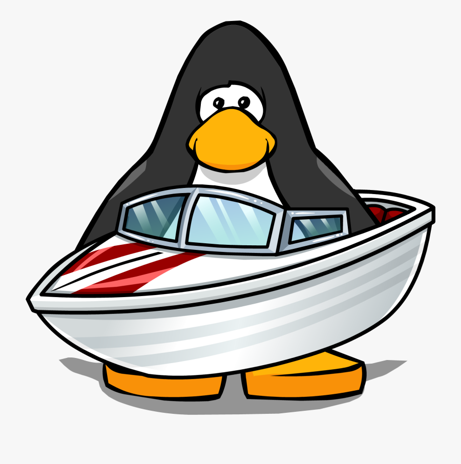 Speed Boat Png - Penguin With Santa Hat, Transparent Clipart