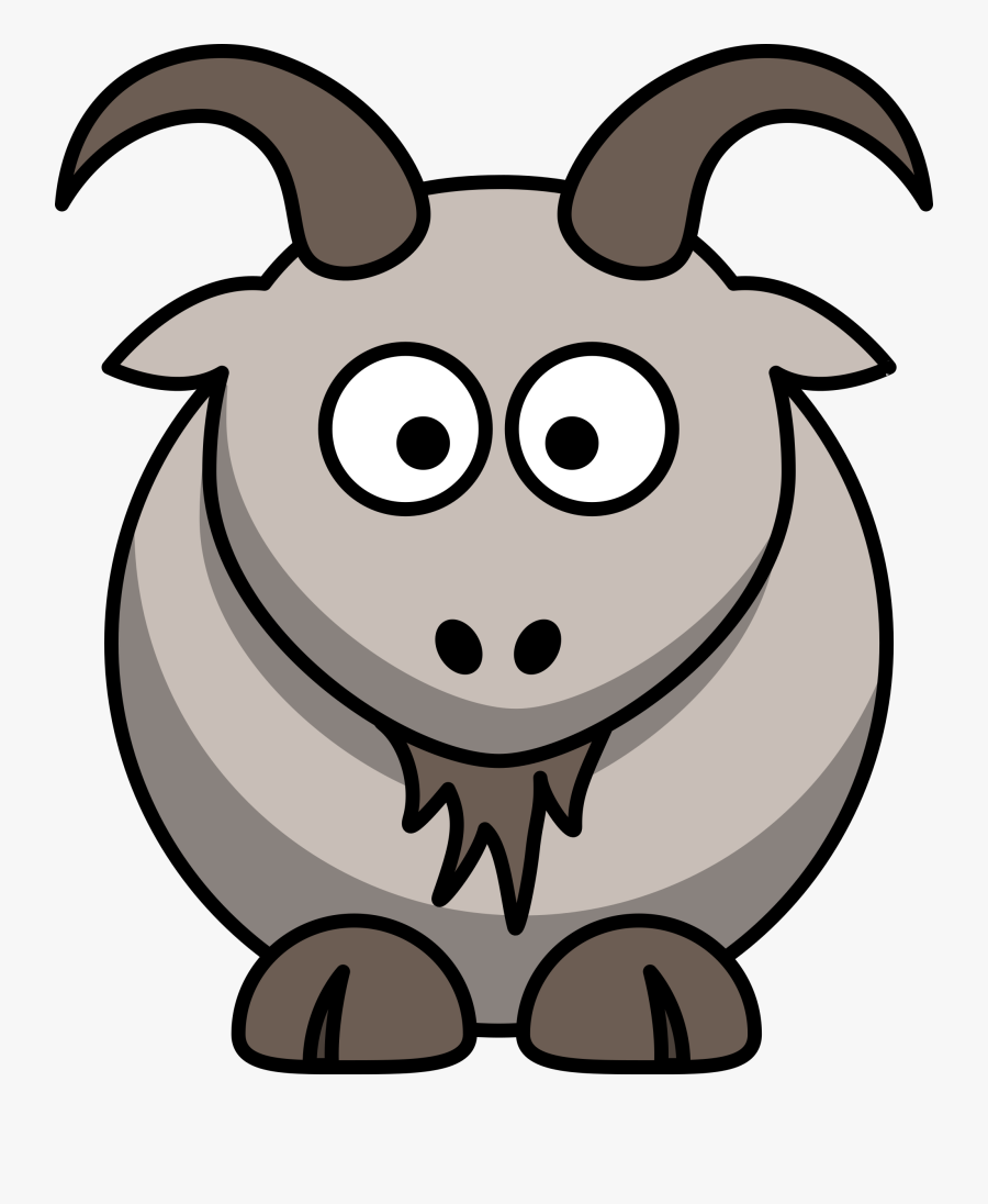 Transparent Ram Animal Clipart - Cartoon Goat Clipart, Transparent Clipart