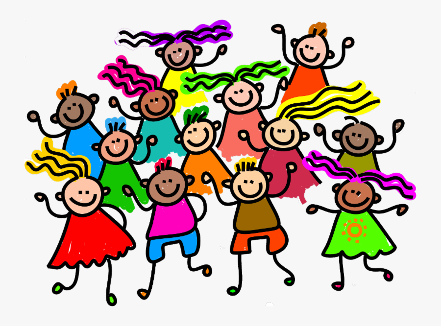 Transparent Dish Ran Away With The Spoon Clipart - Diverse Children Clip Art, Transparent Clipart