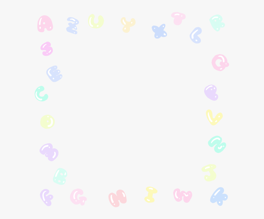 #border #cute #kawaii #agere #ageregression #alphabet - Circle, Transparent Clipart