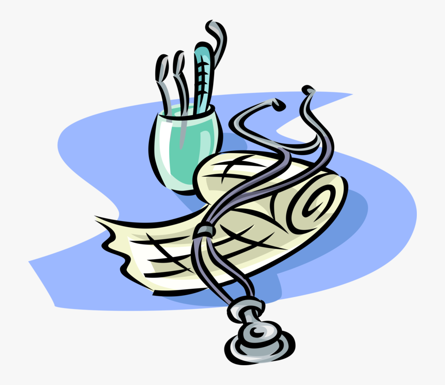 Vector Illustration Of Medical Physician Doctor"s Stethoscope - Illustration, Transparent Clipart