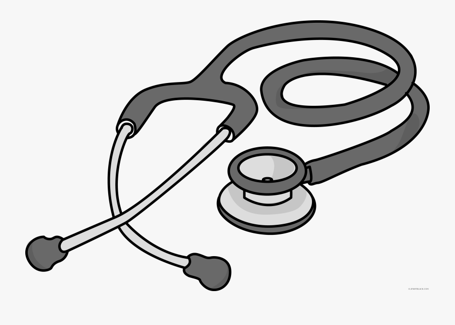 Vector Black And White Download Stethoscope Clipart - Stethoscope Clipart, Transparent Clipart