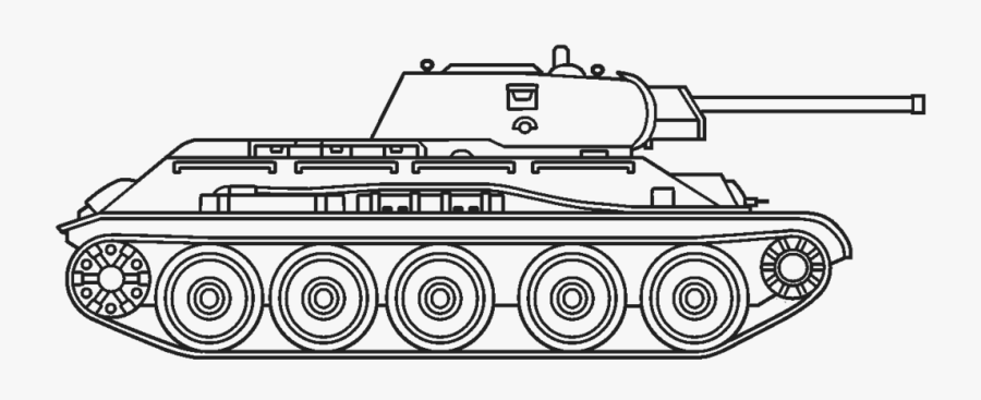 Outline Images Of Tank, Transparent Clipart