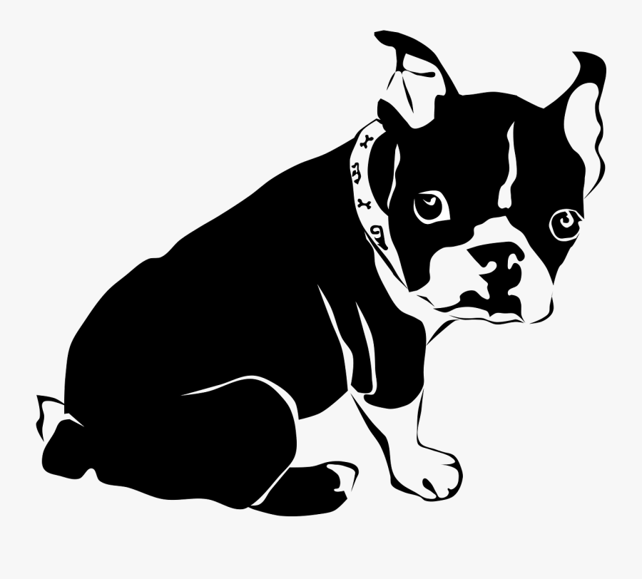 French Bulldog Clipart Black And White , Free Transparent