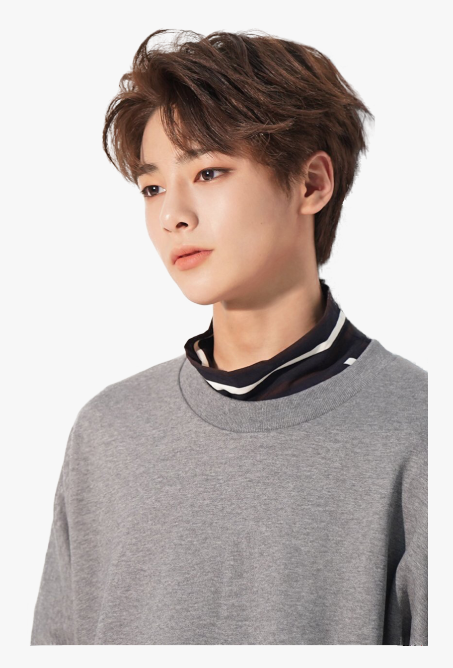 #hyunjin #straykids #kpop #handsome #grey #hair #square - Yang Jeong, Transparent Clipart