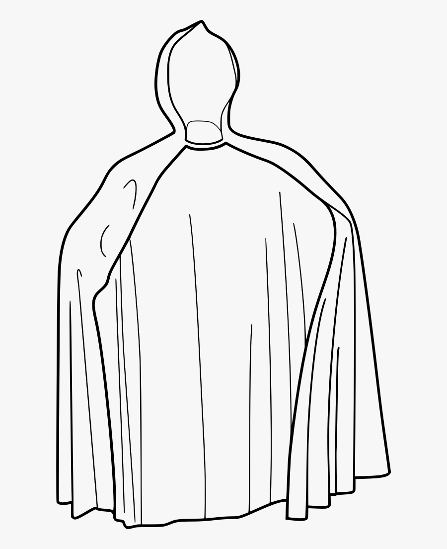 Clipart Library Cape Vector Cloth - Cape Black And White, Transparent Clipart