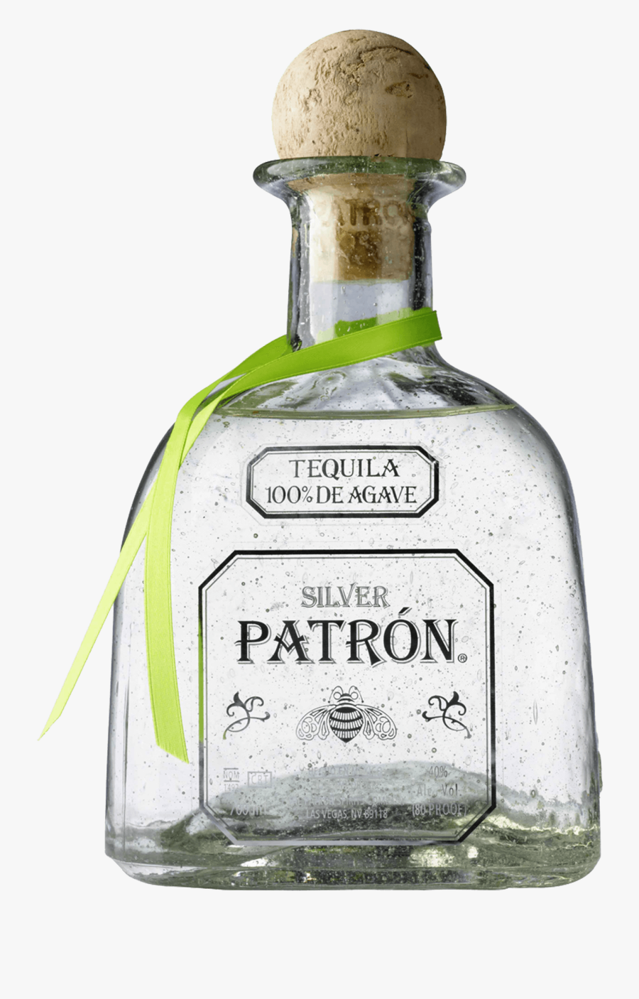 Tequila Bottle Png - Patron Tequila Silver Png, Transparent Clipart