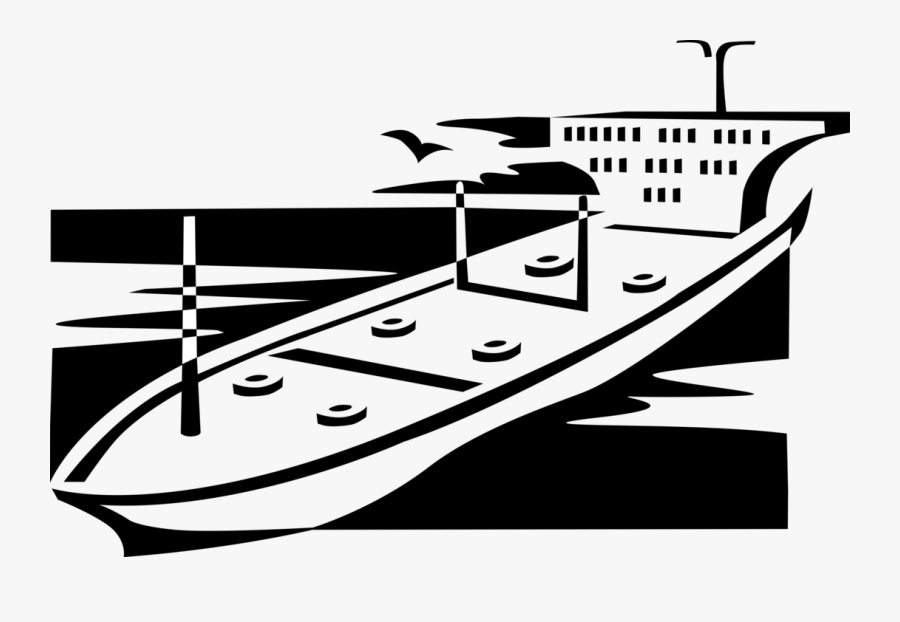 Ship Vector Oil Tanker - Illustration, Transparent Clipart