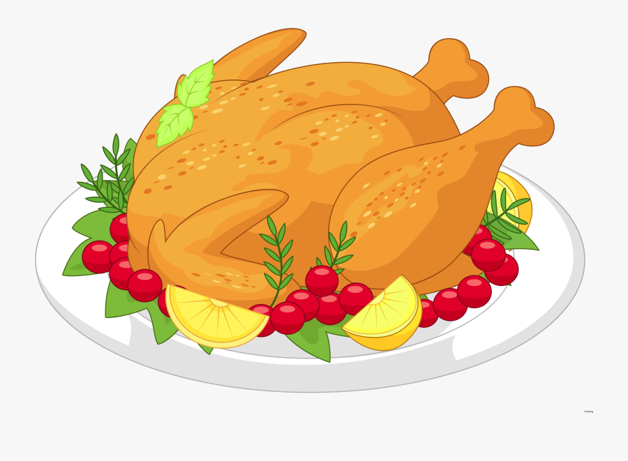 Bing Cliparts Thanksgiving - Food Chicken Clipart, Transparent Clipart
