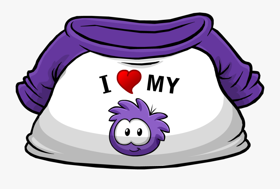 Shirts Clipart Purple - Club Penguin Logo Shirt, Transparent Clipart