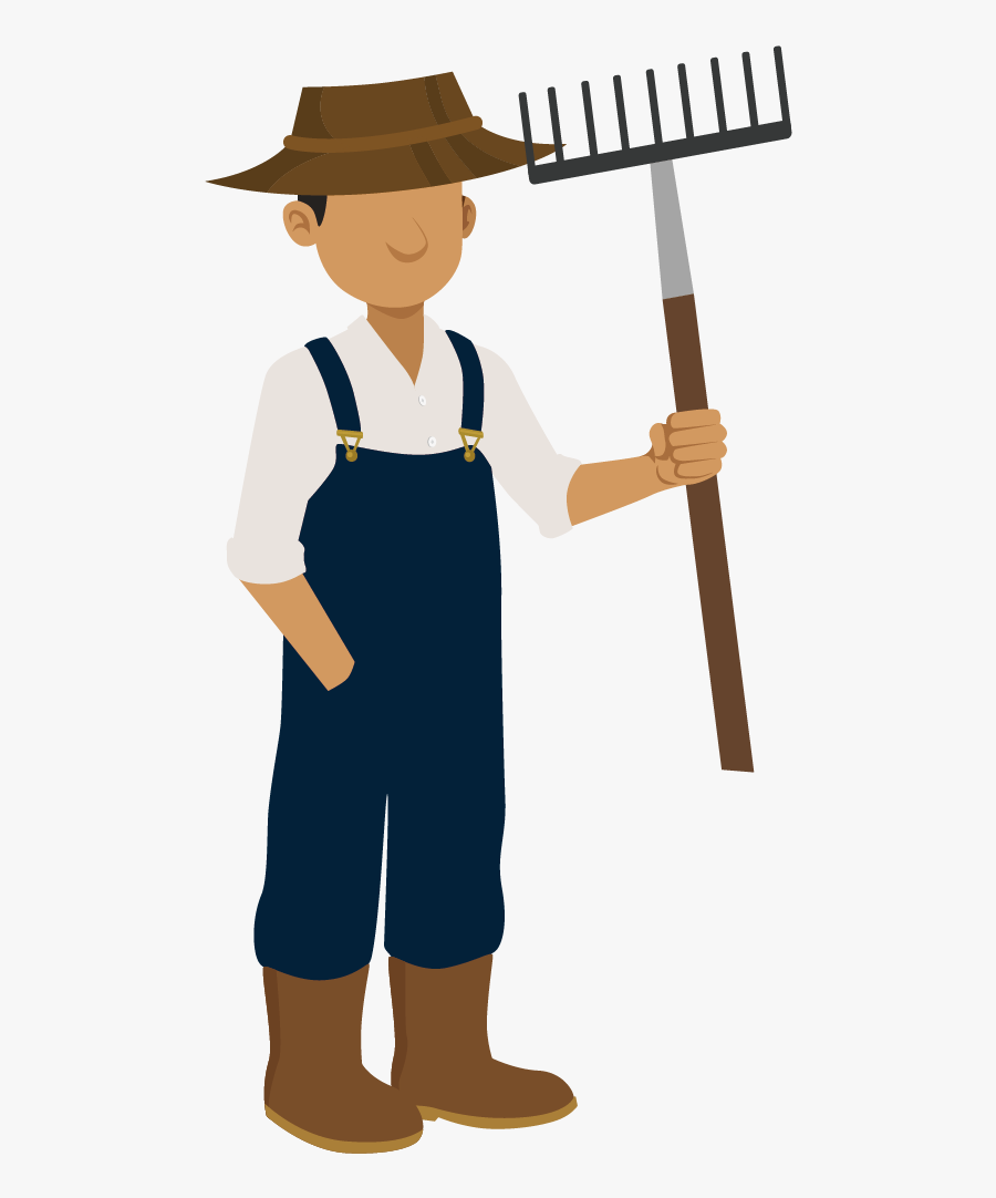 Transparent Background Farmer Clipart, Transparent Clipart