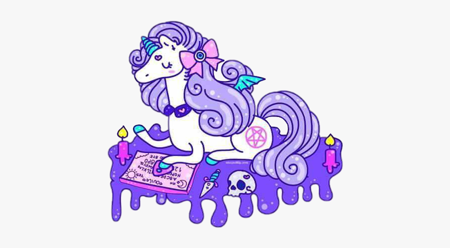 #picsart #sticker #unicornio🌈 #ouija #kawaii #unicorn - Ouija Kawaii, Transparent Clipart