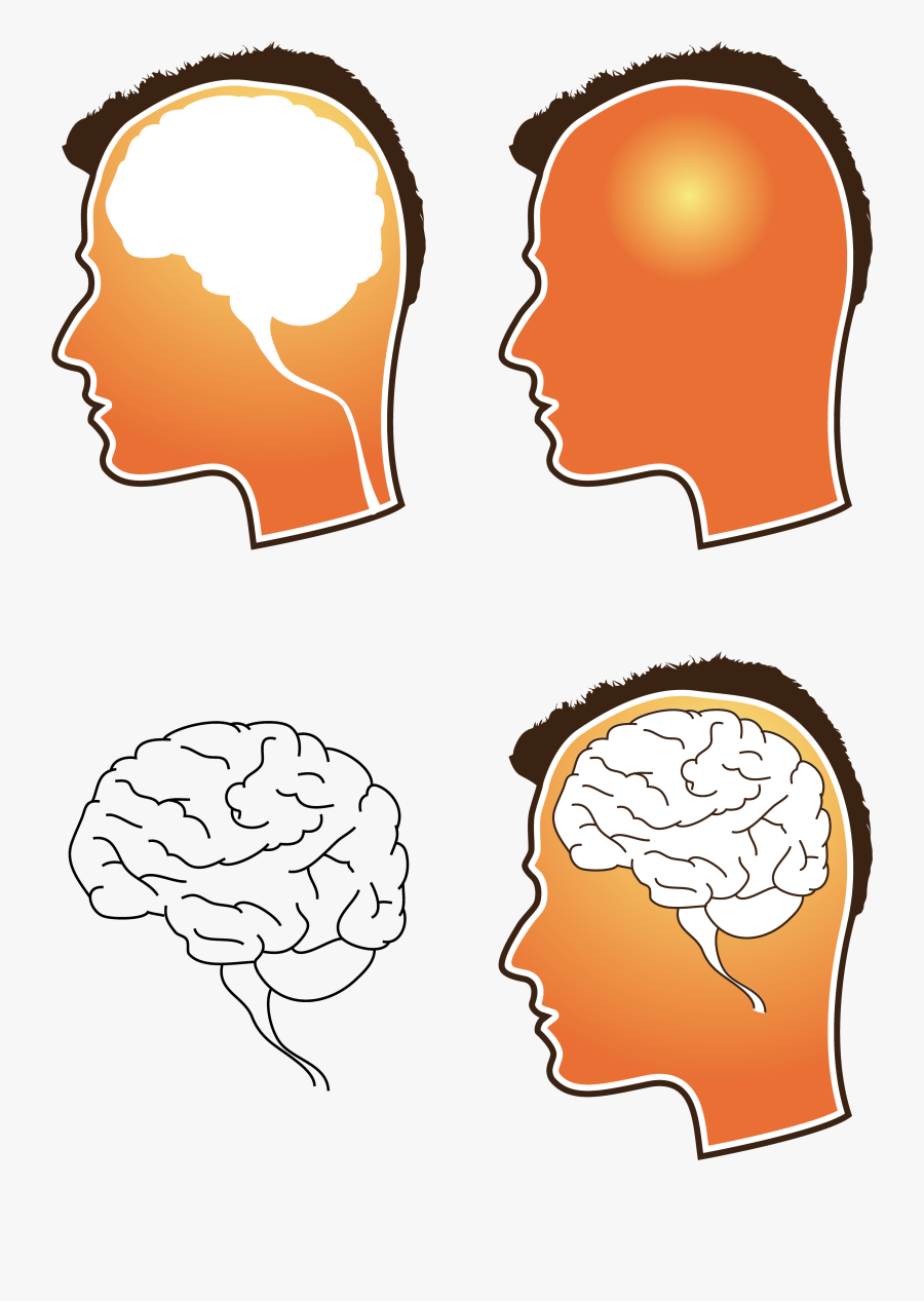 Free Vector Human Brain Vector - Free Vector Brain, Transparent Clipart