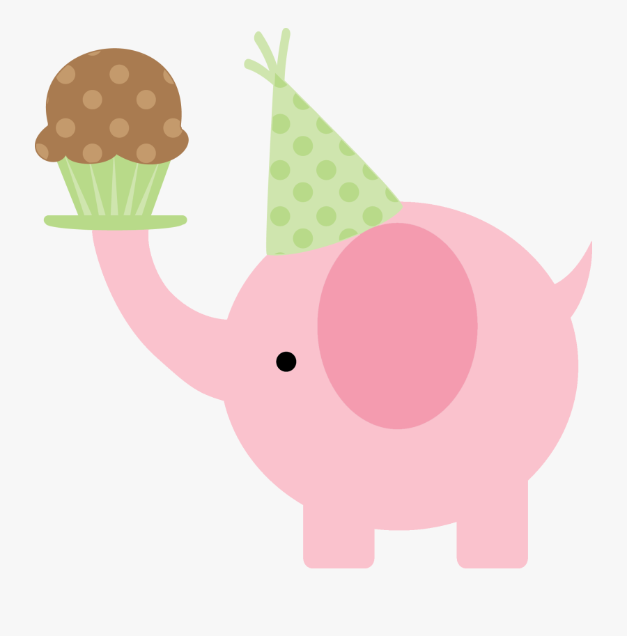 Transparent Snack Clipart - Happy Bday Elefante, Transparent Clipart