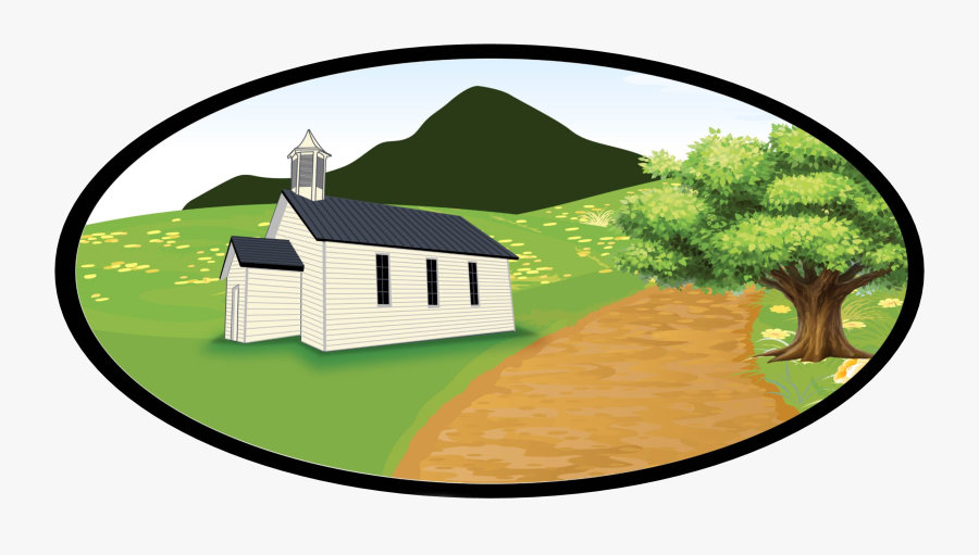 Cottage Clipart Front Lawn - Tree, Transparent Clipart