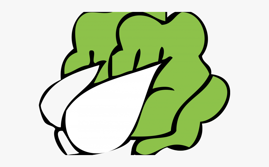 Bok Choy Clipart Green Leafy Vegetable - Cabbage Leaf Drawing Easy, Transparent Clipart