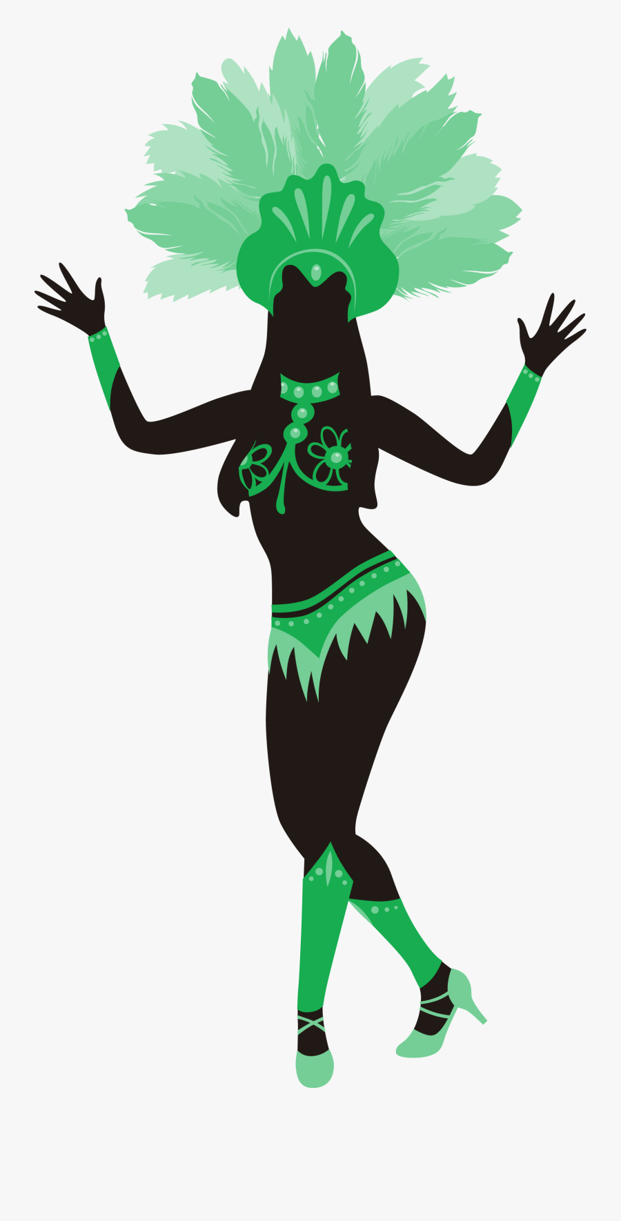 Dancer Vector Carnival - Caribbean Carnival Dancer Png, Transparent Clipart