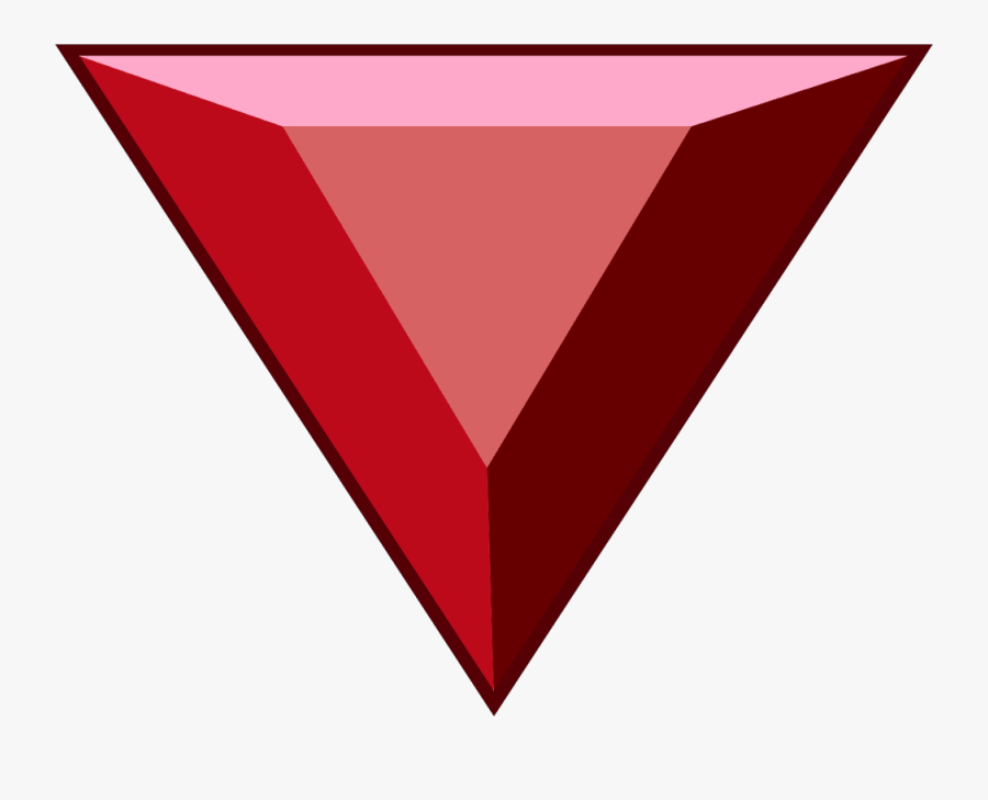 Triangle Clip Gem Svg Free Stock - Steven Universe Pyrope Gemstone, Transparent Clipart