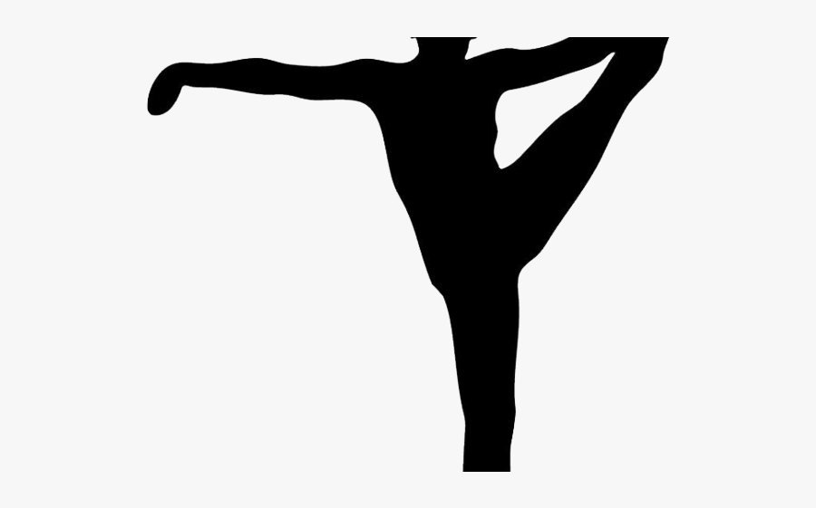 Gymnastics Clipart Transparent Background - Silhouette, Transparent Clipart