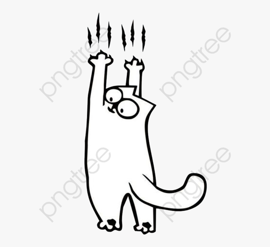 Cat Prints Png Commercial - Simons Cat, Transparent Clipart