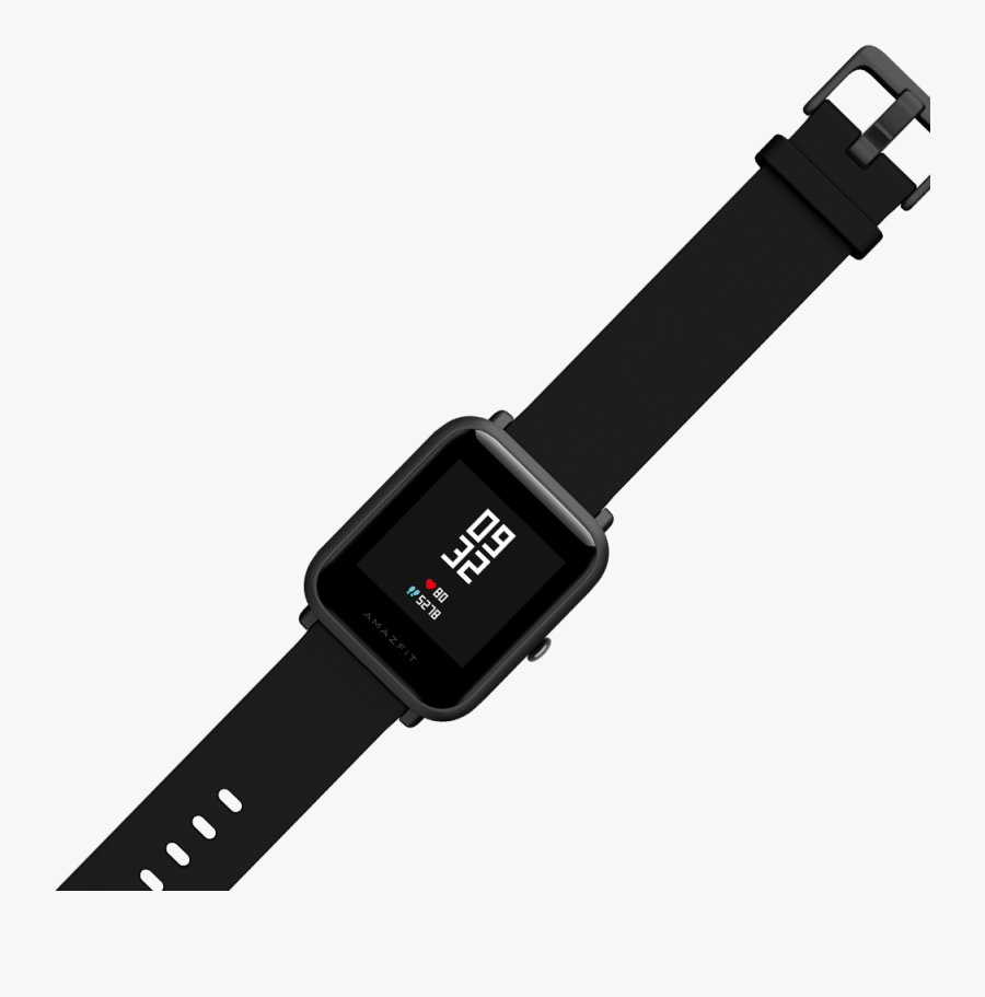 Xiaomi Smartwatch Amazfit Bip Black Clipart , Png Download - Smartwatch Amazfit Bip, Transparent Clipart