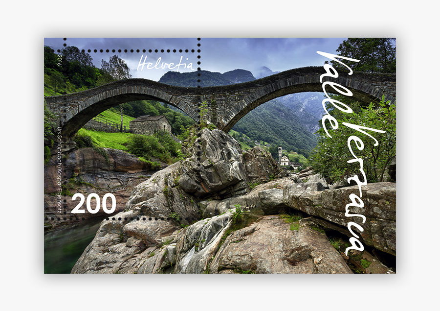 In The Green Heart Of Ticino - Briefmarke Ponte Dei Salti, Transparent Clipart