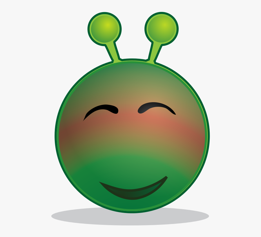 Smiley Green Alien Red - Smiley Alien Sad, Transparent Clipart