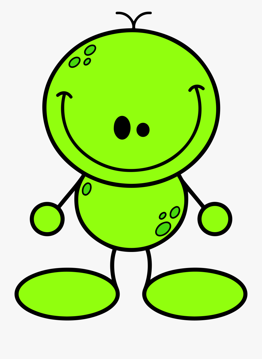 Yellow Alien Clipart, Transparent Clipart