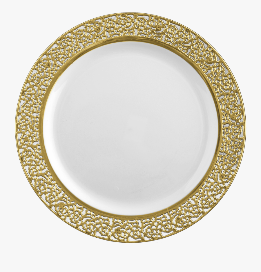 Transparent Pearls Border - White Silver Plastic Plates, Transparent Clipart