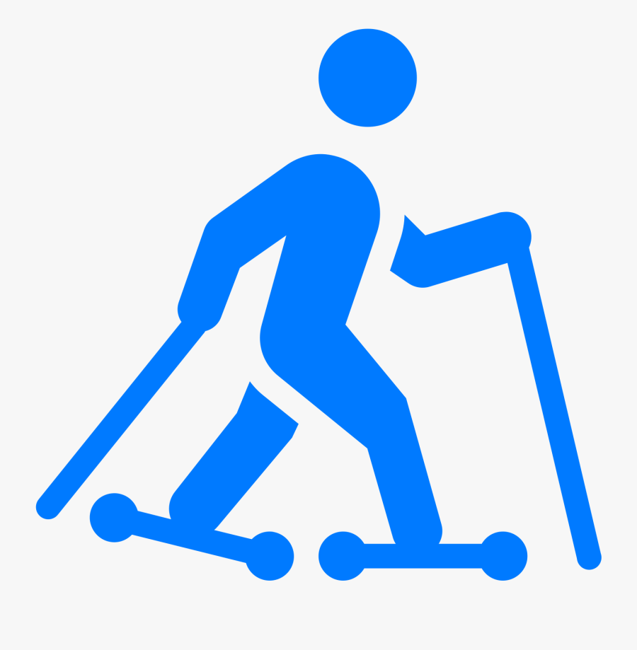 Roller Skis Filled Icon - Roller Ski Clip Art, Transparent Clipart
