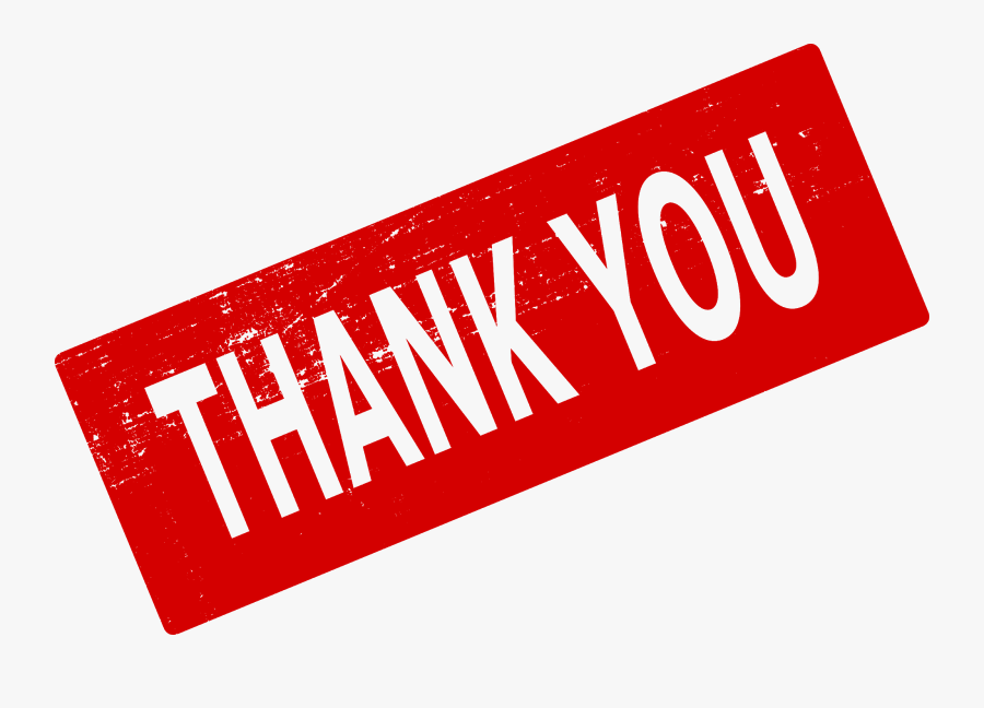 December Clipart Thank You - Thank You Png Red, Transparent Clipart