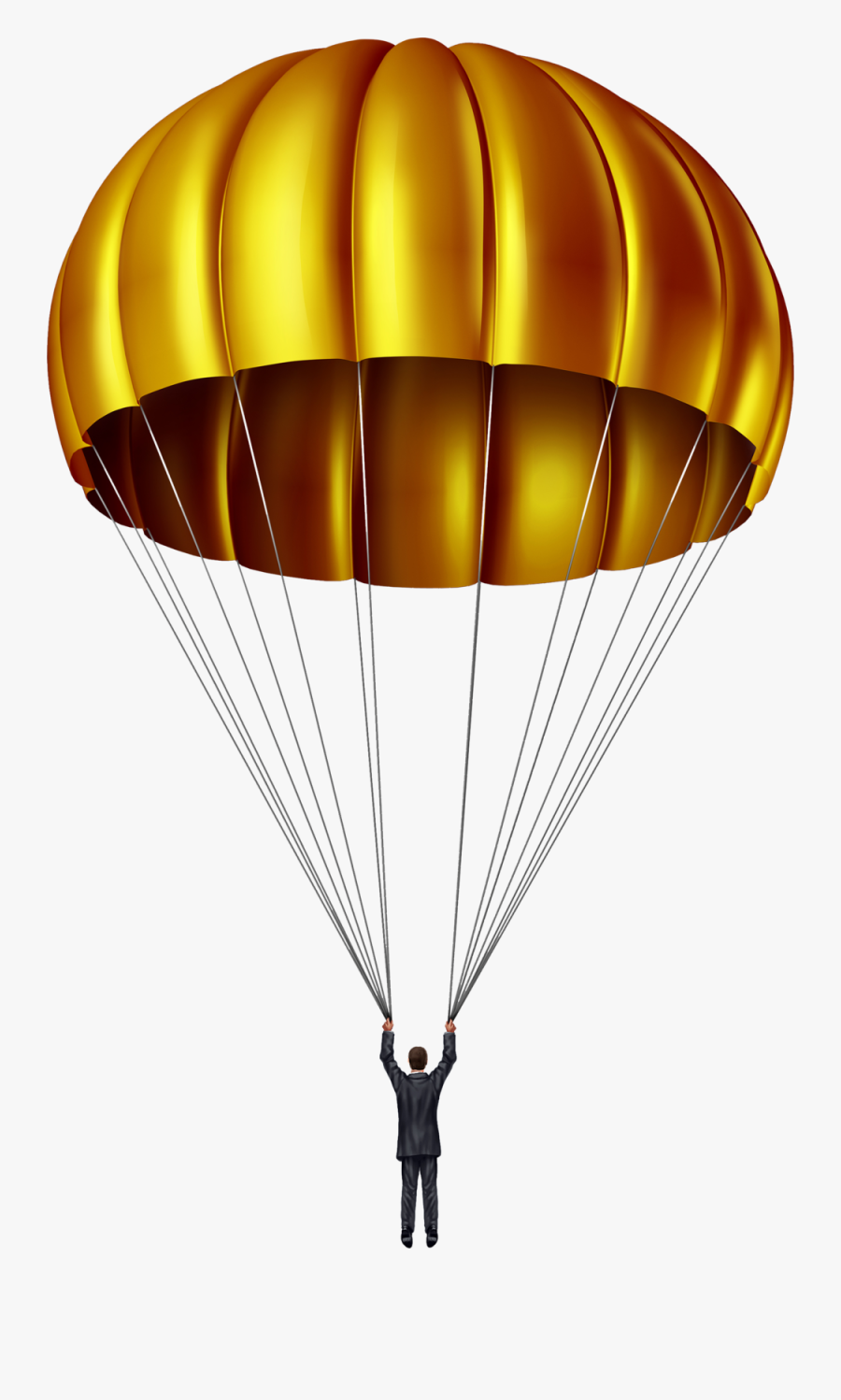 Parachute Clipart Red Parachute - Golden Parachute, Transparent Clipart
