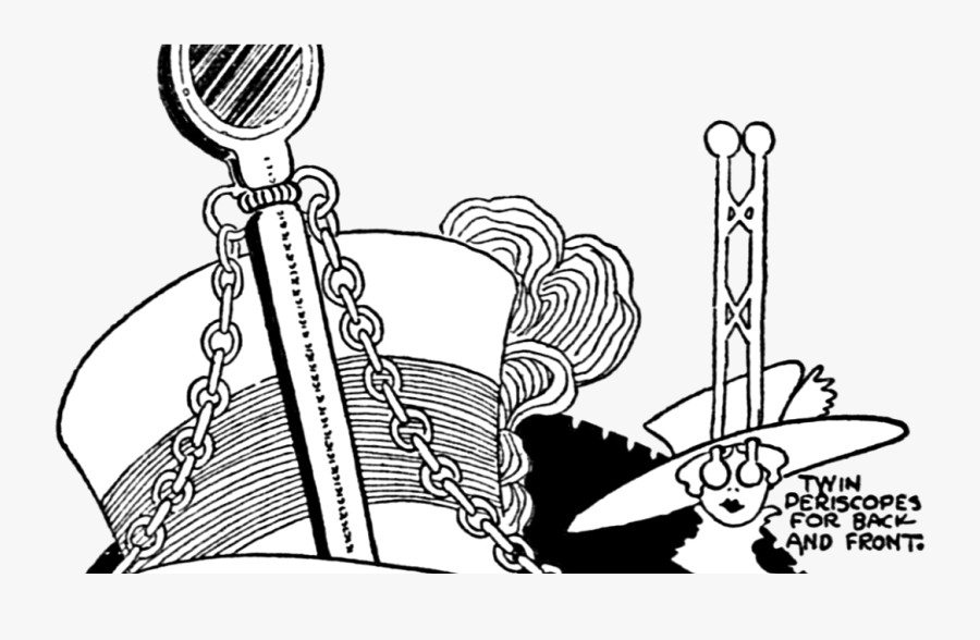 Vixen Starlet Steampunk Periscope Top Hat, Transparent Clipart