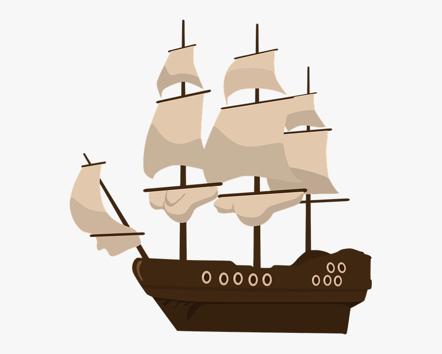 Pirate Ship Clipart, Transparent Clipart