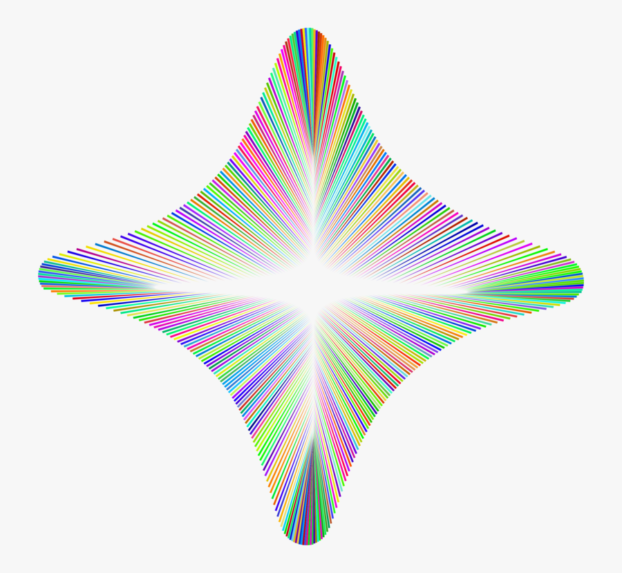Line,star,symmetry - Shockwave Transparent Png, Transparent Clipart