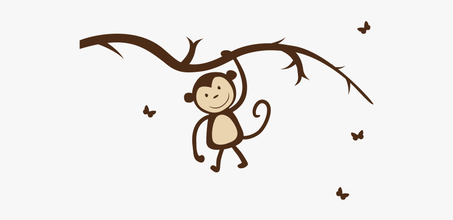 Girl Monkey On Wall - Wall Paint Monkey Arts, Transparent Clipart