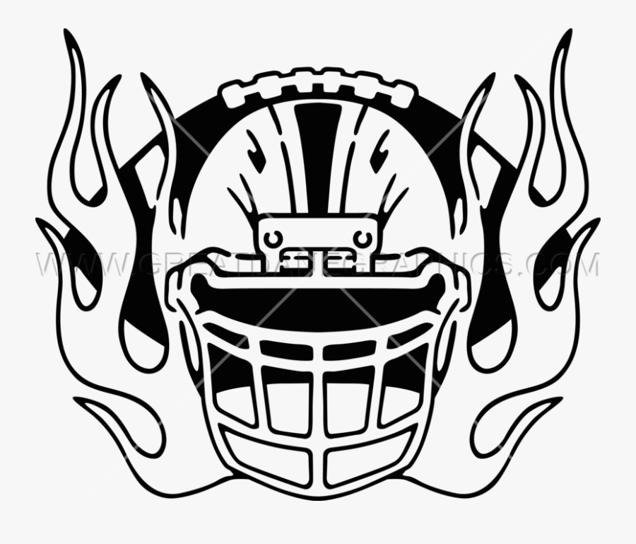 Black And White Football Helmet Clipart, Transparent Clipart