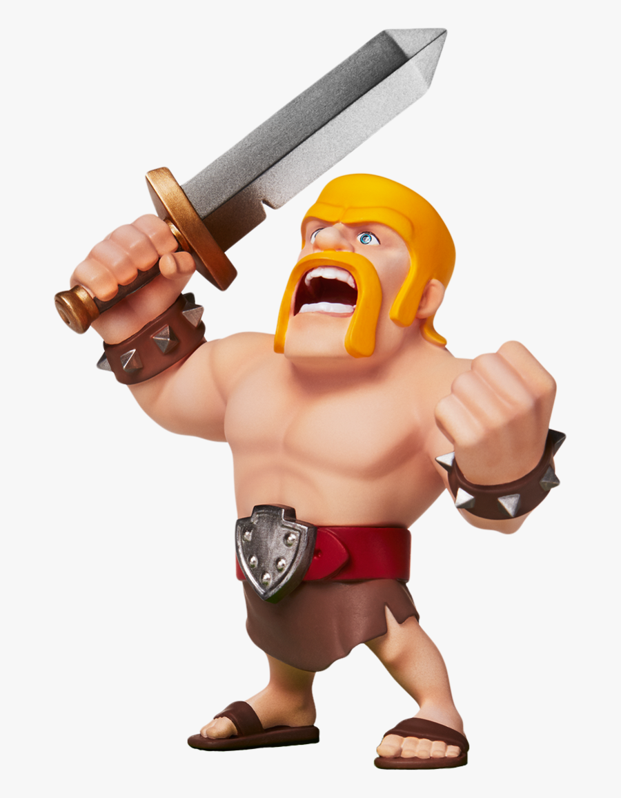 Transparent Barbarians Clipart - Clash Royale Barbarian Png, Transparent Clipart