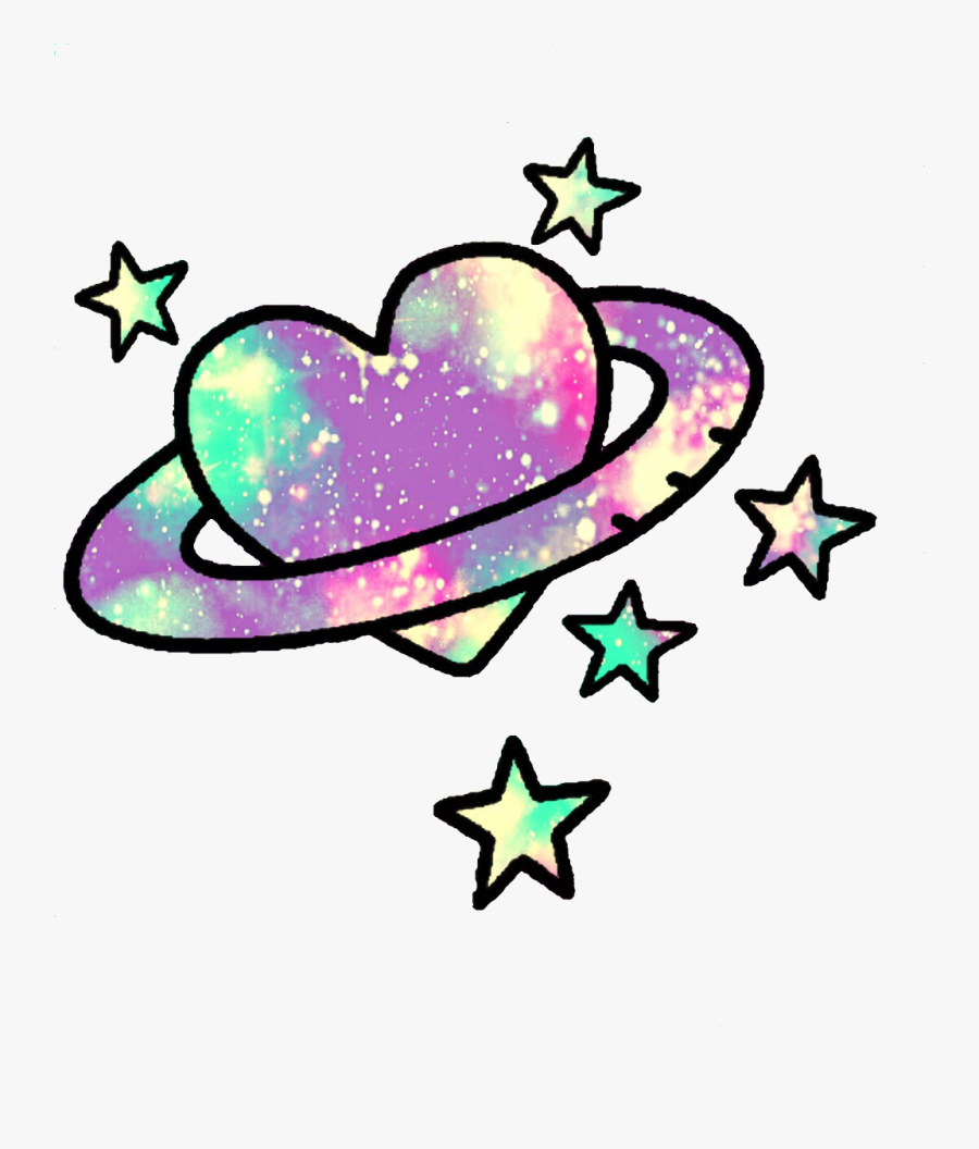#ftestickers #planets #stars #heart #love #glitter - Amor Dibujos Para Dibujar Faciles, Transparent Clipart