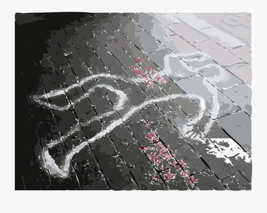 Crime Scene Dead Marks Free Photo - Картинки Убийство, Transparent Clipart
