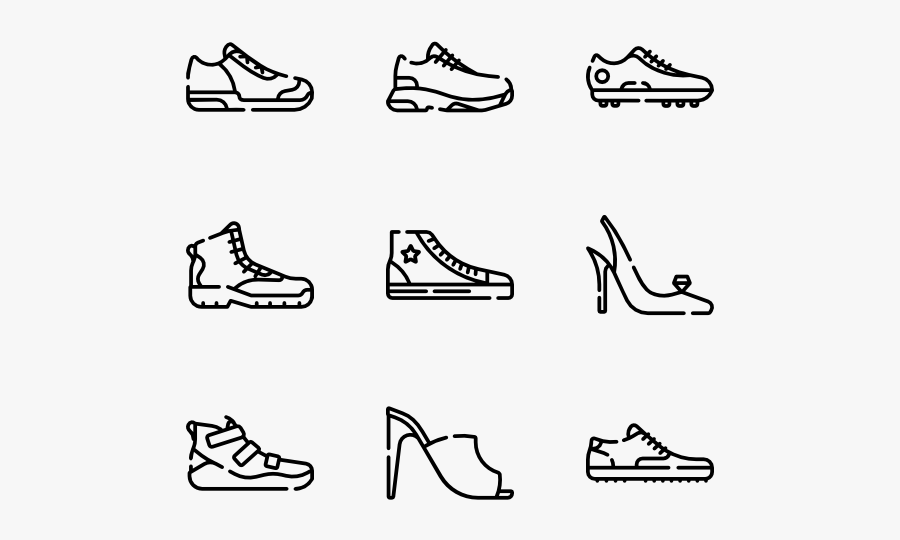 Walking-shoe - Shoes Icon Hd, Transparent Clipart