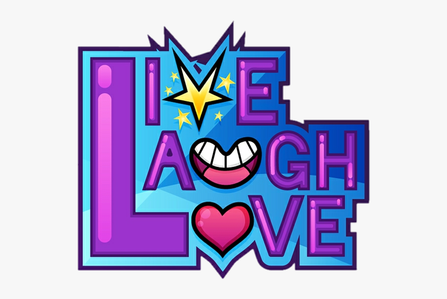 #quotes #sayings #multicolor #live #laugh #love, Transparent Clipart