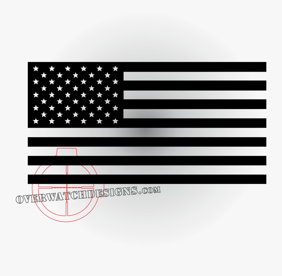 Transparent American Flag Design Png - Black And White Us Flag Png, Transparent Clipart
