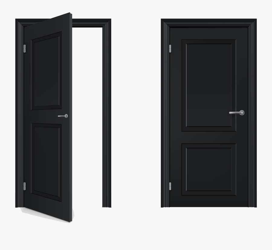 Png Images All - Open And Closed Door Png, Transparent Clipart