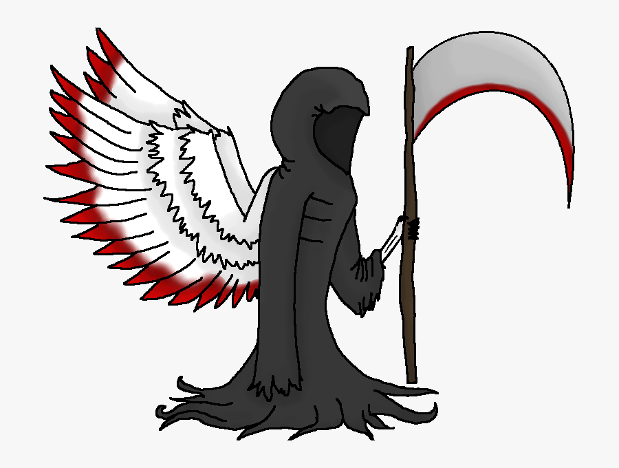 Fallen Angel Death Destroying Angel Clip Art - Angel Of Death Cartoon, Transparent Clipart
