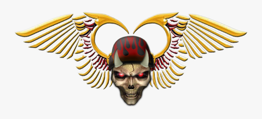 Wing Clipart Skull - Logo De Hells Angel, Transparent Clipart