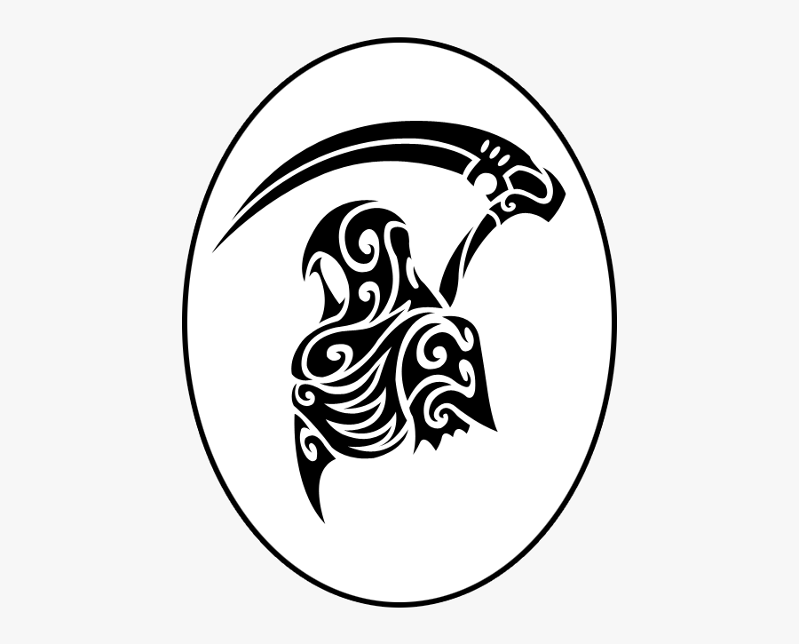 Transparent Tribal Tattoo Png - Tribal Death Tattoo Design, Transparent Clipart