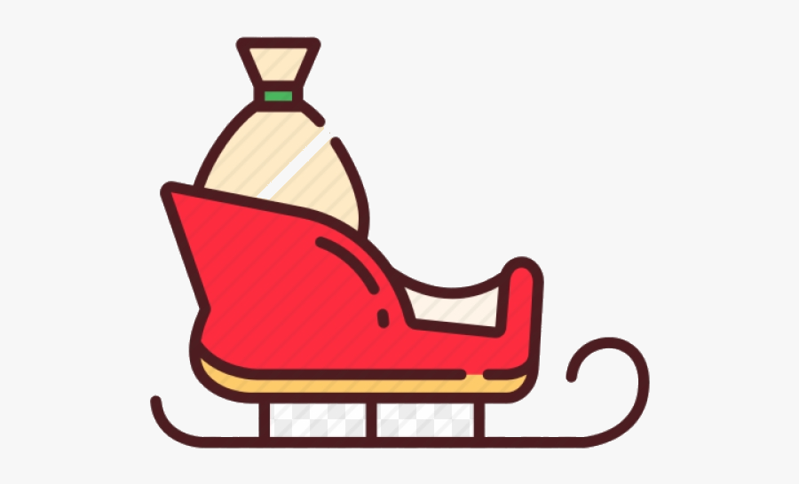 Sleigh Clipart Snow Sled Transparent Png - Sledding Illustration Png, Transparent Clipart